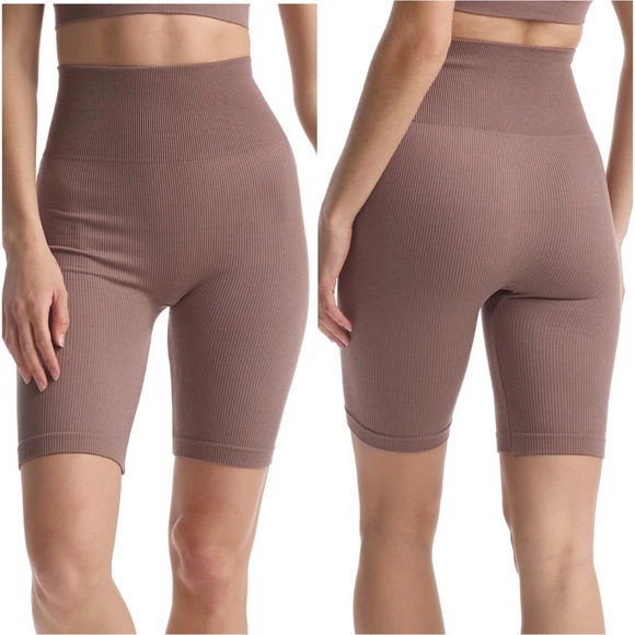 Commando Pants - COMMANDO NWT S M Studio Rib Bike Shorts in Smoke • Ultra Luxe Ribbed Biker Short